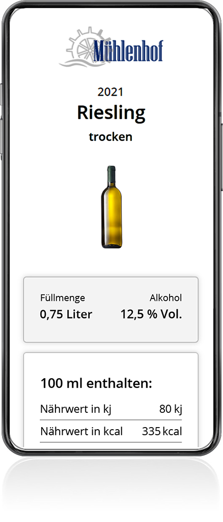 E-Label Plattform für Weingut und Spirituosen Hersteller